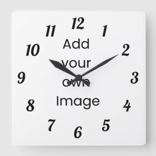 Customise Your Own (Black Numbers) Wall Clock