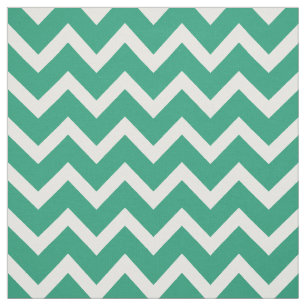 Customise your own blue white chevron pattern fabric