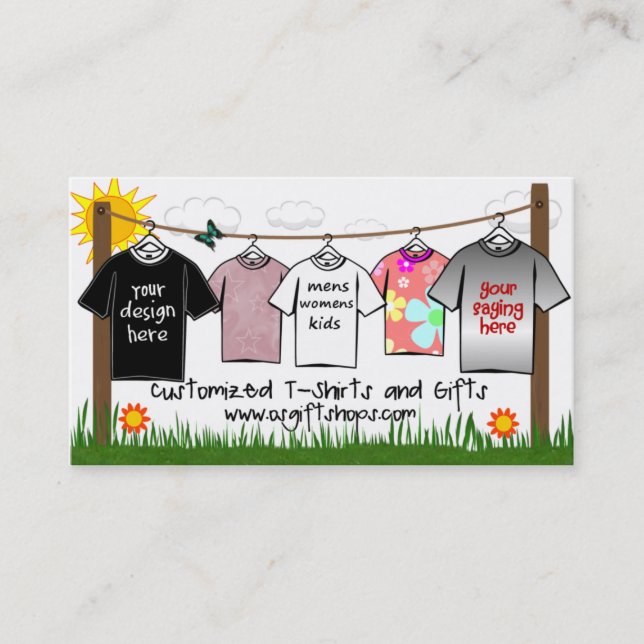 Customise Your Own Business Cards (Front)