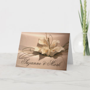 Customise your own calla lily note card
