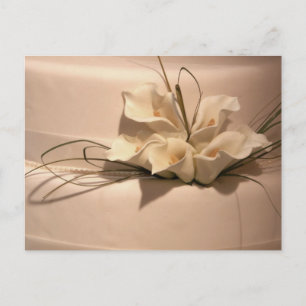Customise your own calla lily postcard