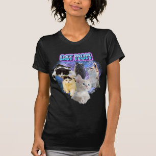 Customise Your Own Cat Mum Bootleg 90s Style Photo T-Shirt