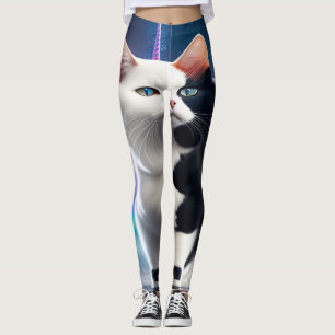 Customise Your Own Cat Riding A Unicorn Yoga Leggings