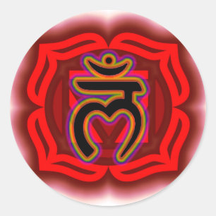 Customise Your Own Chakra Root Chakra Classic Round Sticker