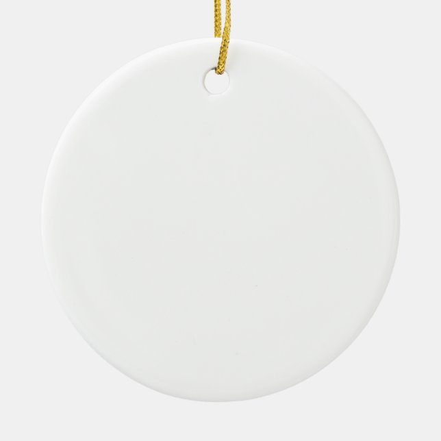 Customise your own Christmas Ceramic Ornament (Front)
