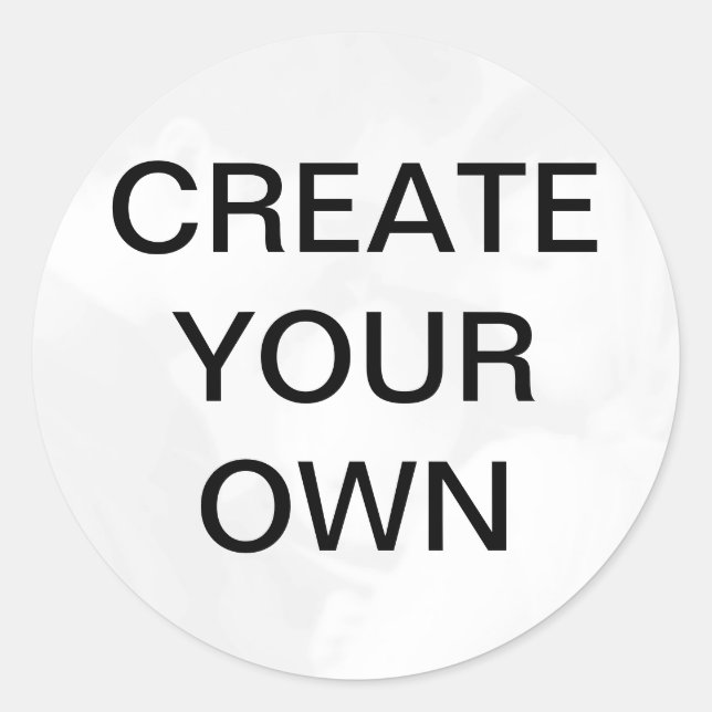 Customise your own classic round sticker (Front)