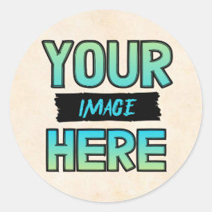Customise Your Own Classic Round Stickers !