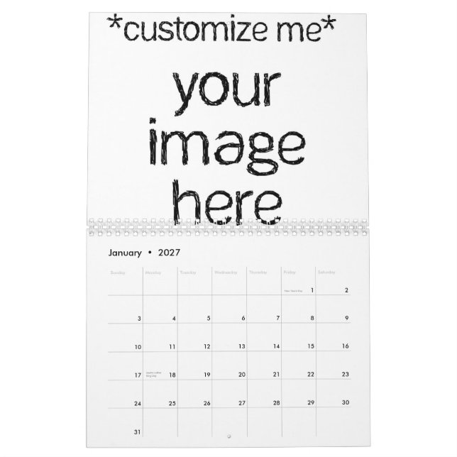 Customise Your Own Design Calendar (Jan 2027)
