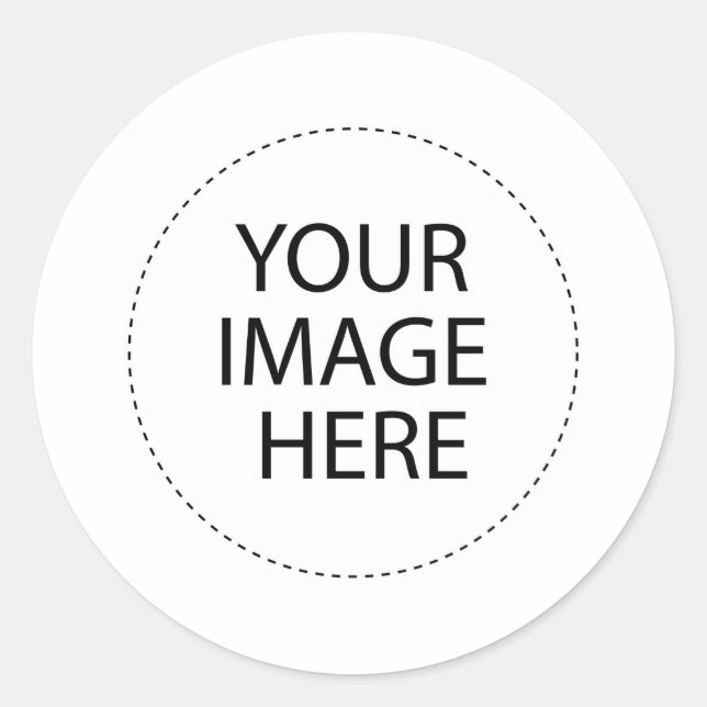 Customise Your Own Design Classic Round Sticker (Front)