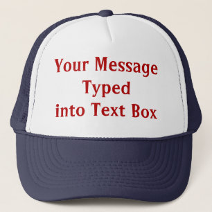 Customise Your Own Flat Bill Hats with YOUR TEXT