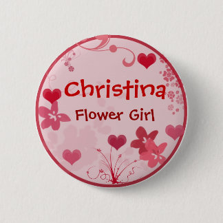 Customise your own flower girl button - template