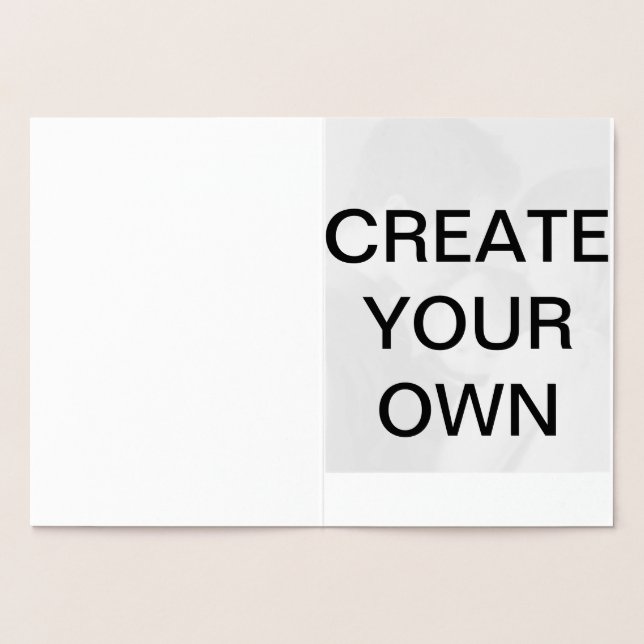 Customise your own foil card (Inside)