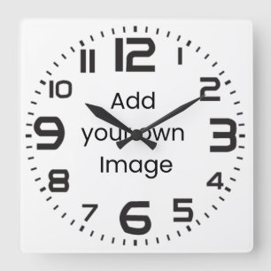 Customise Your Own (Four Big Numerals) Wall Clock