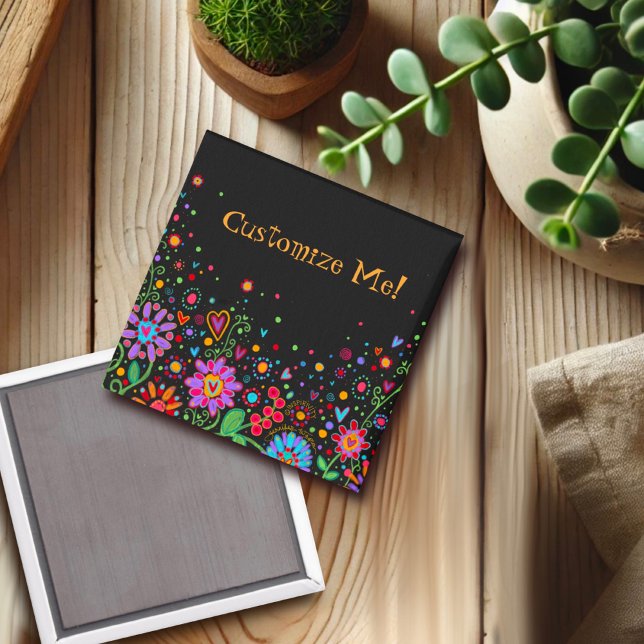 Customise your Own Fun Floral Inspirivity Magnet (Creator Uploaded)
