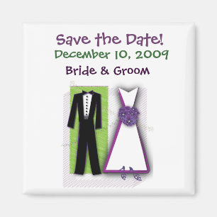 Customise your own fun save the date magnet
