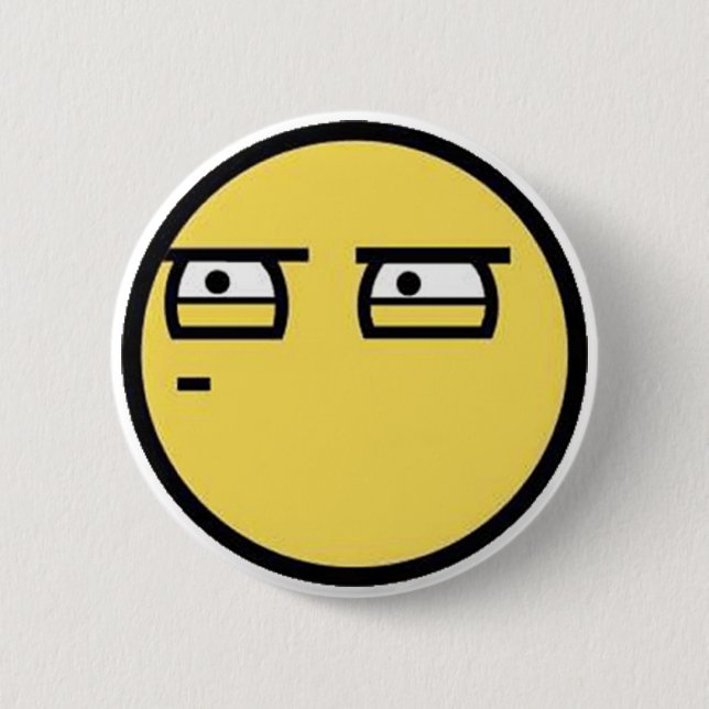 Customise Your Own: Glare Face 6 Cm Round Badge (Front)