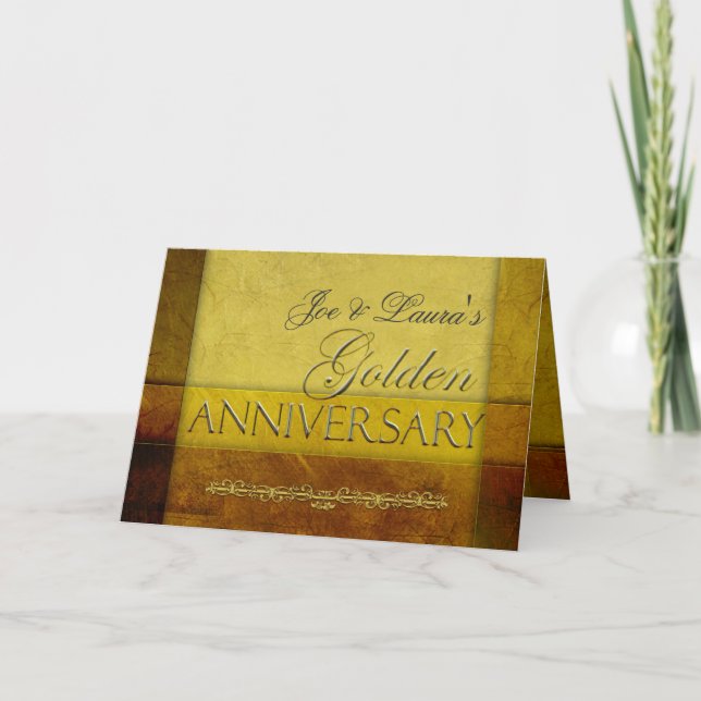 Customise your own Golden Anniversary Invitation (Front)