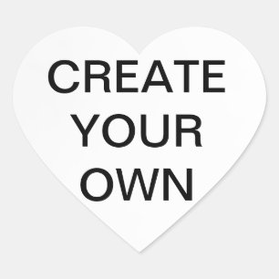 Customise your own heart sticker