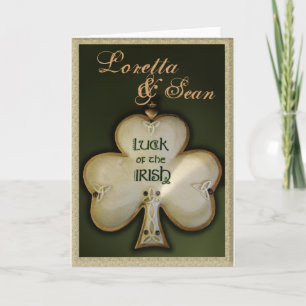 Customise your own Irish Wedding Card