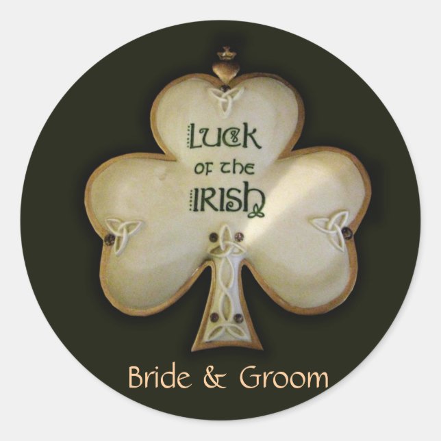 Customise your own Irish Wedding stickers (Front)