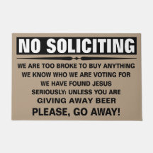 Customise Your Own No Soliciting Sign