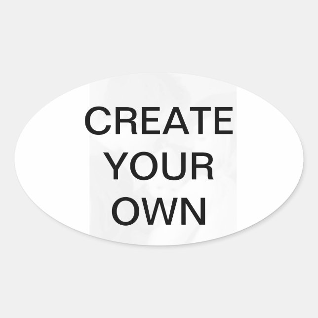 Customise your own oval sticker (Front)