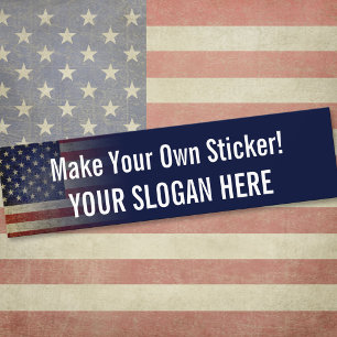 Customise Your Own Patriotic Bumper Sticker