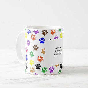 Customise Your Own Pet Picture Paw Print Mug