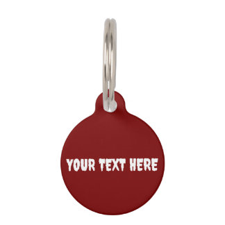 Customise your own pet tag