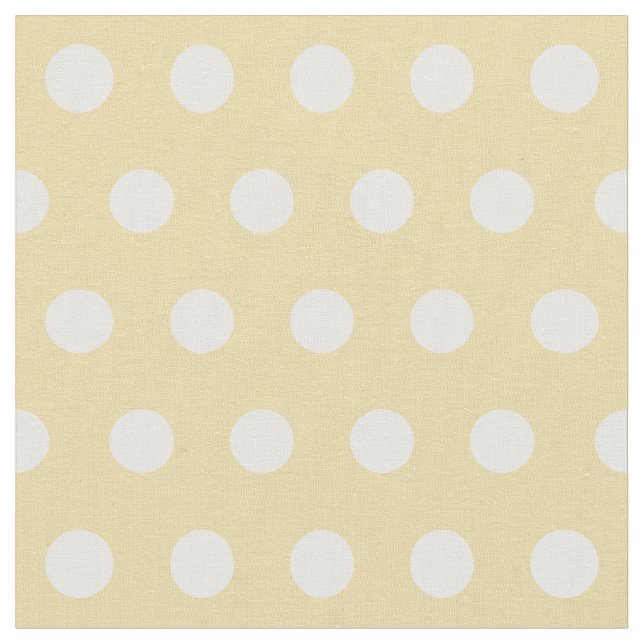 Customise your own polka dots pattern in yellow fabric (Close Up)