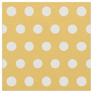 Customise your own polka dots pattern in yellow fabric
