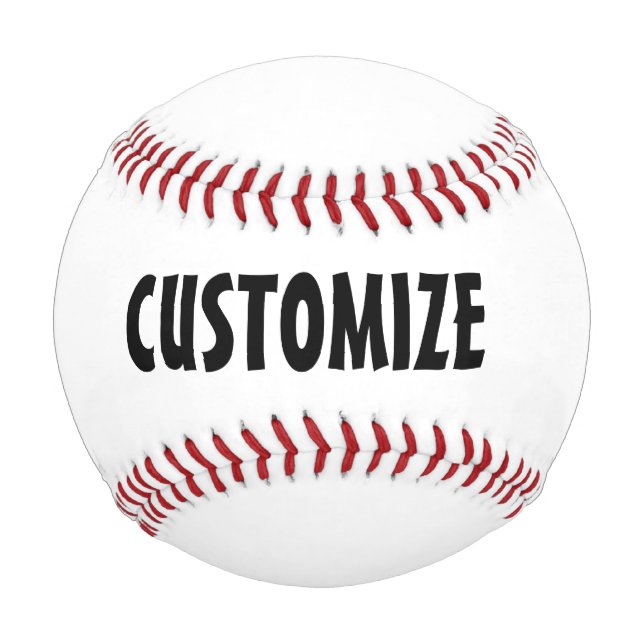 customise your own regulation size baseball (Front)