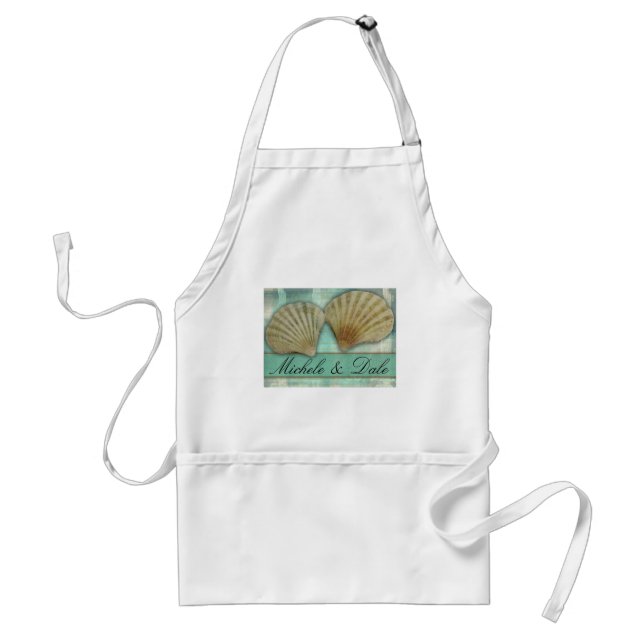 Customise your own seashell design standard apron (Front)