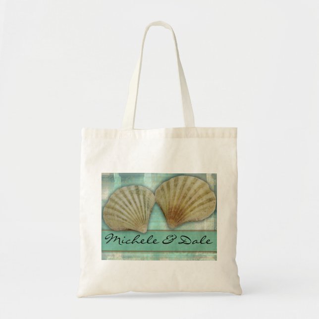 Customise your own seashell design tote bag (Front)