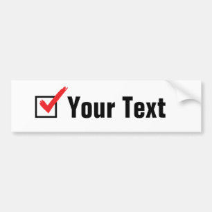 Customise Your Own Social Status - Personal Ad Bumper Sticker