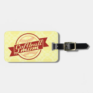 Customise Your Own Softball Mum Luggage Tag