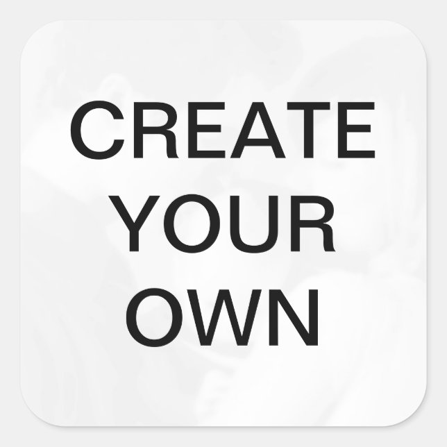 Customise your own square sticker (Front)
