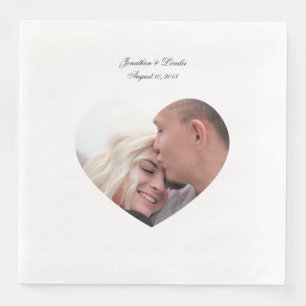 Customise your Photo wedding napkins