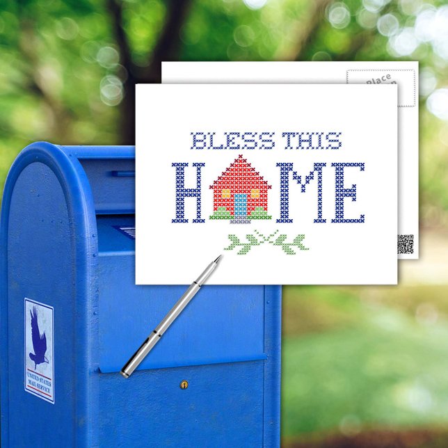 Customise Your Postcard (This charming postcard is perfect for sending warm wishes and blessings to loved ones near and far. )