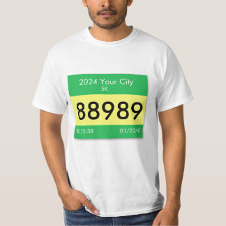 Customise your race bib on a shirt! T-Shirt