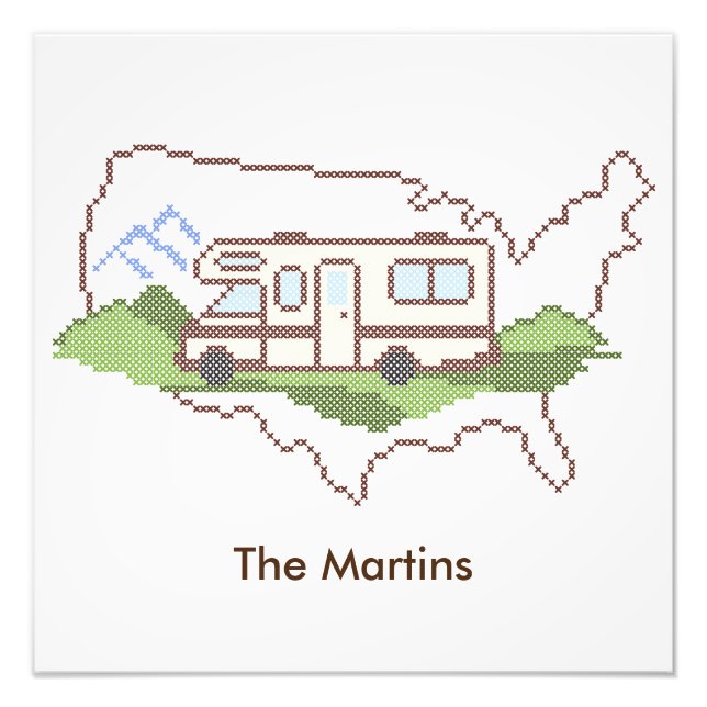 Customise Your Road Trip USA Poster (Front)