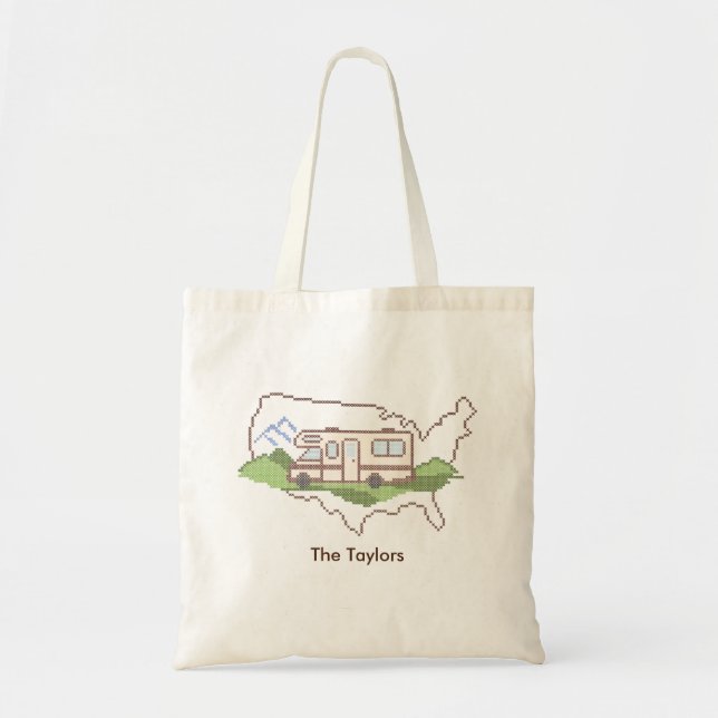 Customise Your Road Trip USA Tote Bag (Front)