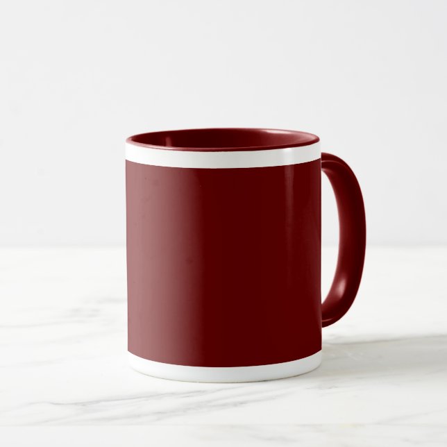 Customise your say, your way - Combo Maroon Mug (Front Right)