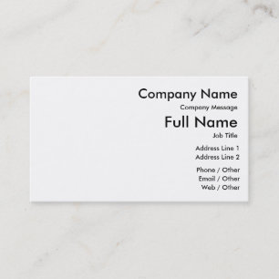 Customise Your Standard Business Card, 100 pack Business Card