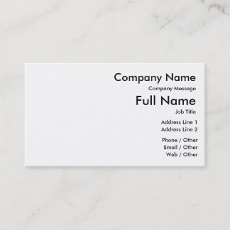 Customise Your Standard Business Card, 100 pack Business Card