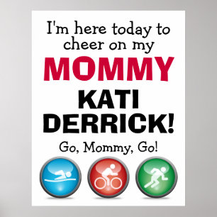 Customise Your Triathlon Race Day Poster