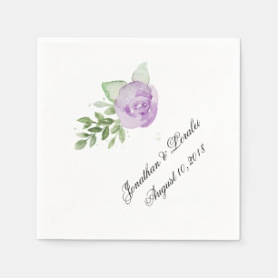 Customise Your Wedding Napkins Lavender Rose