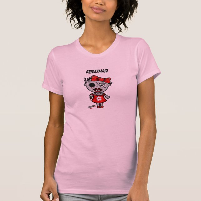 Customise Zombies wedding bride groom accessories T-Shirt (Front)