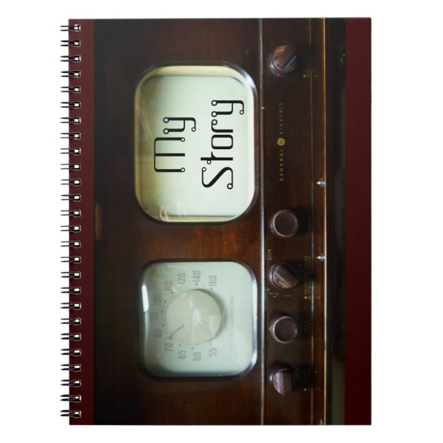 Customised 1940s Television and Radio Set Notebook (Front)