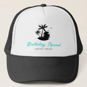 Customised 20th 30th 40th 50th Birthday Crew Squad Trucker Hat